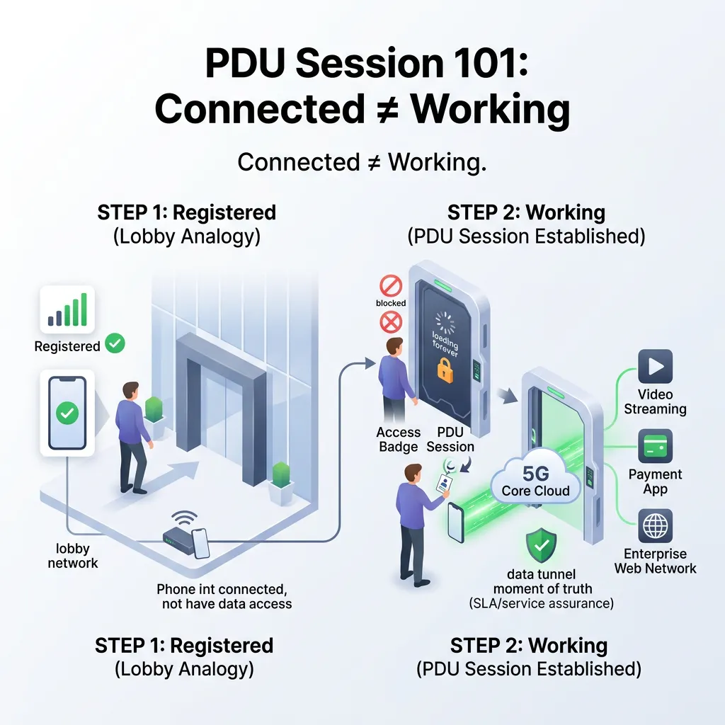PDU Session 101: Why “Conneced” doesn’t always mean “Working