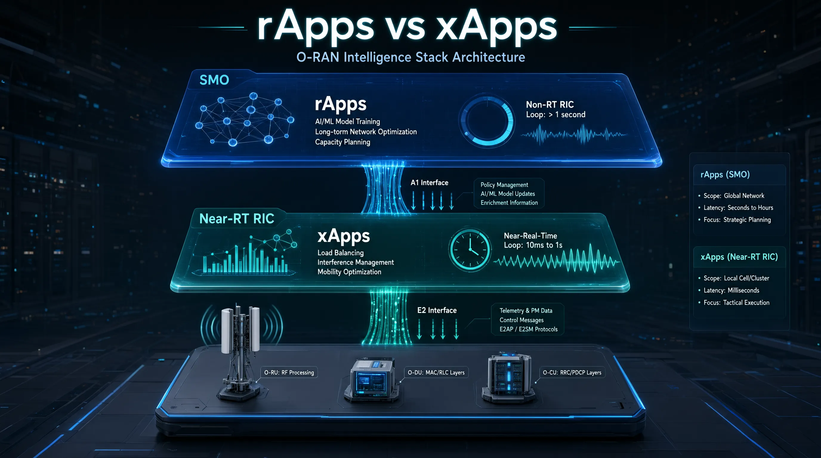 RAPPS VS XAPPS: WHERE INTELLIGENCE LIVES IN O-RAN