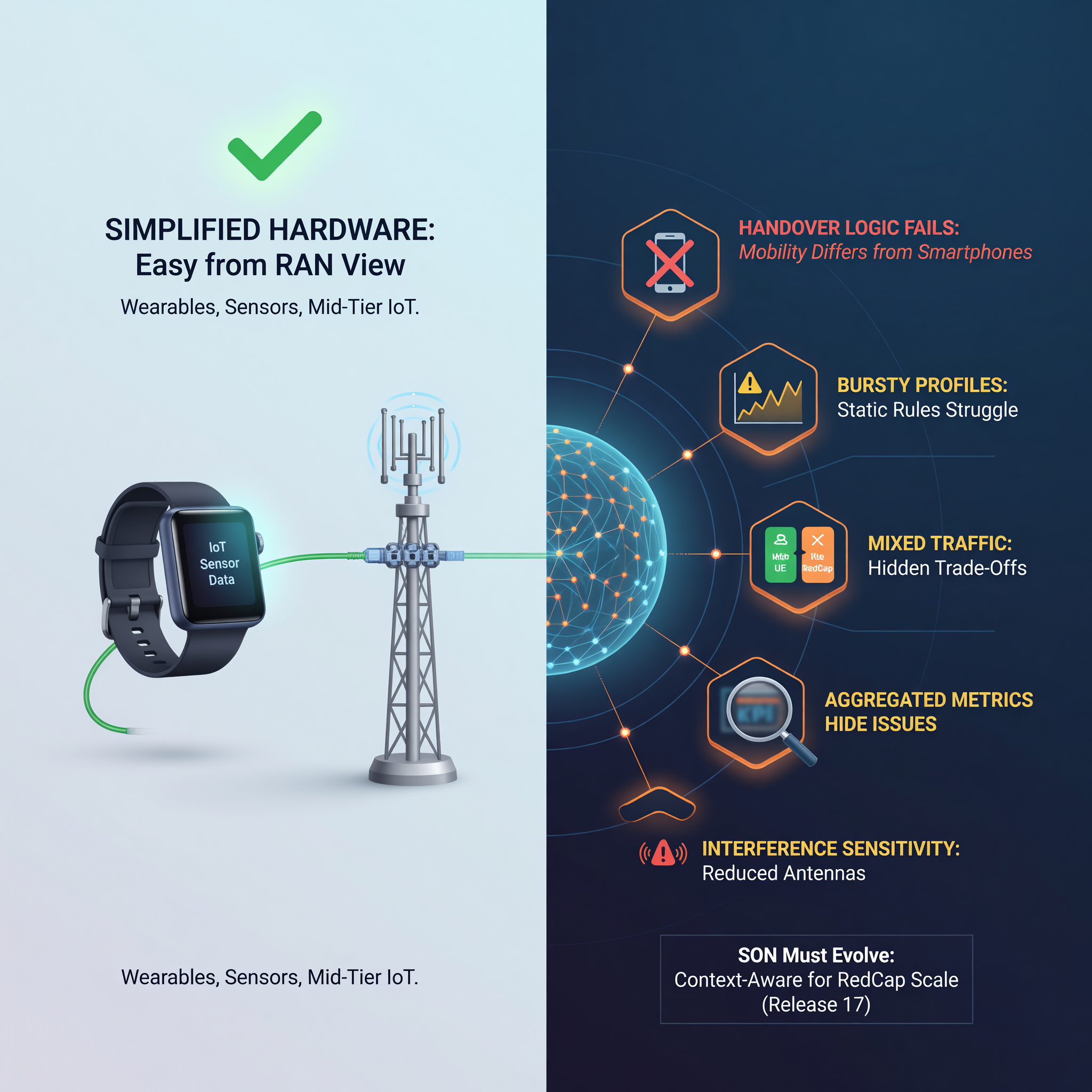 Reduced Capability NR Devices: A New Optimization Challenge for SON