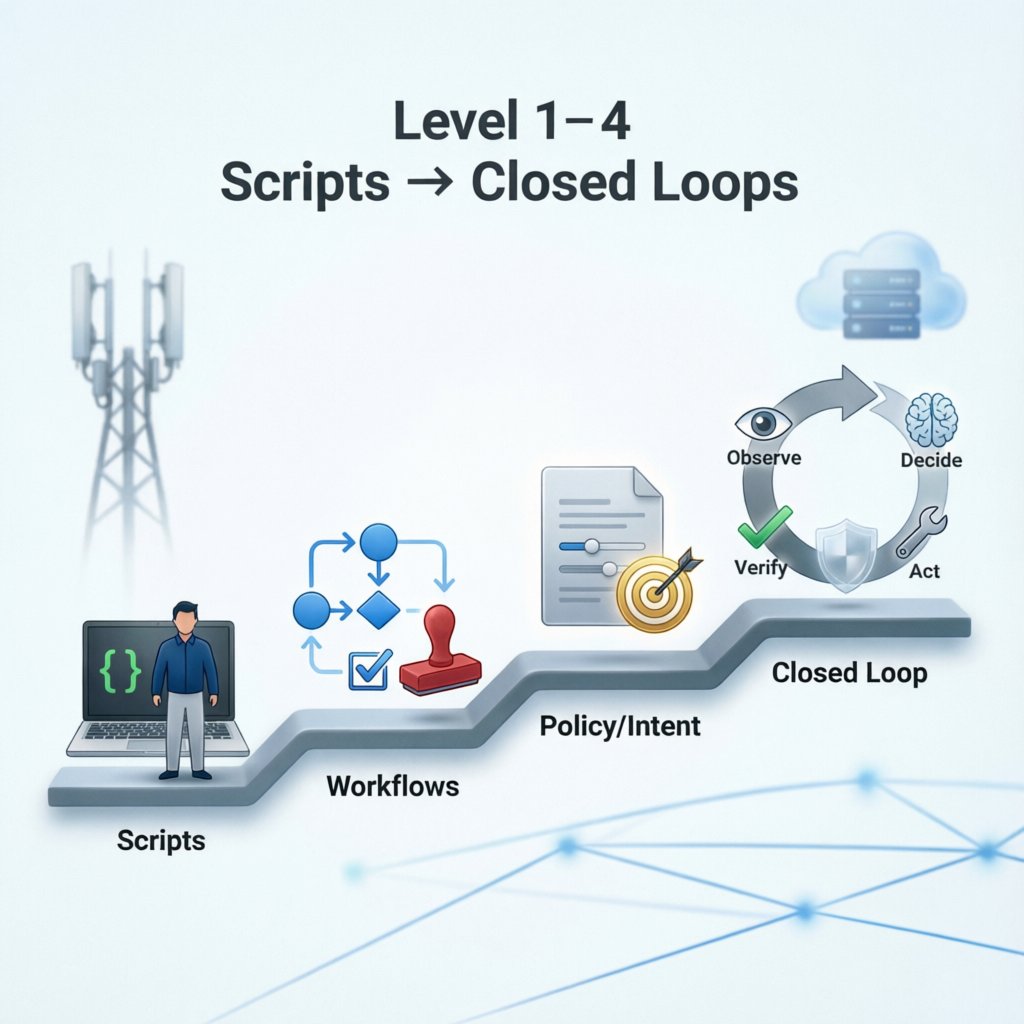 Network Automation Maturity: From Scripts to Closed Loops