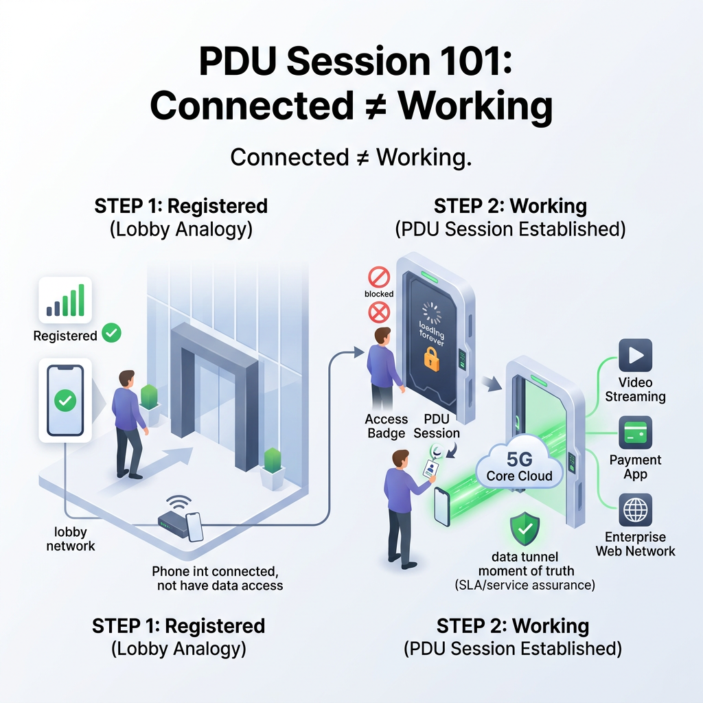 PDU Session 101: Why “Conneced” doesn’t always mean “Working